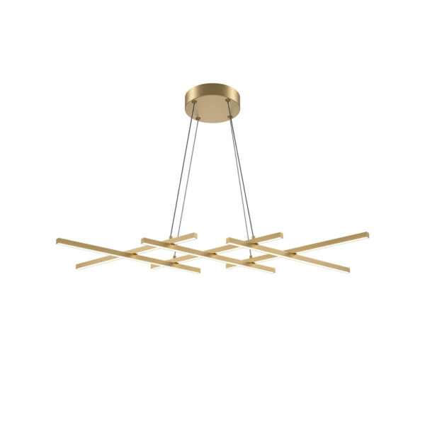 Suspension Halo base en métal avec diffuseur en forme gaufre au design contemporain par Maytoni