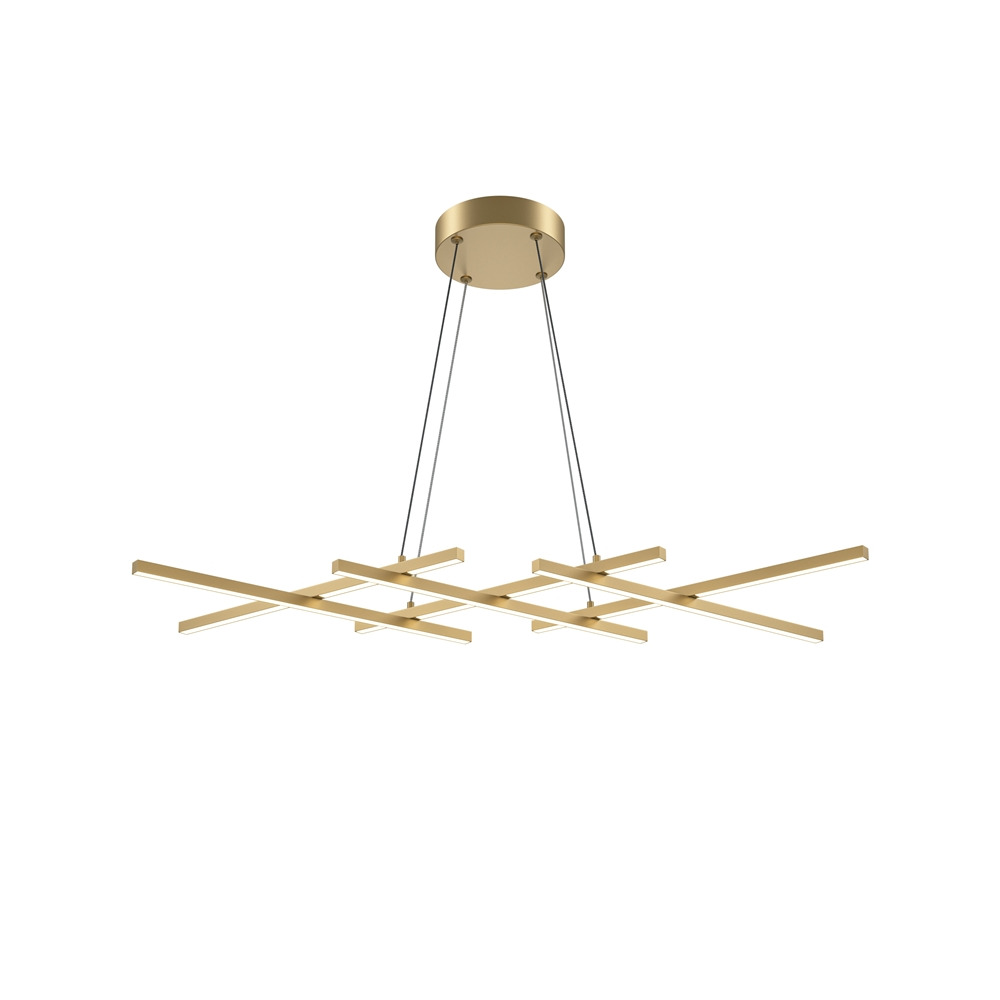 Suspension Halo base en métal avec diffuseur en forme gaufre au design contemporain par Maytoni