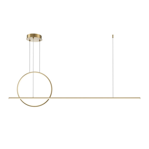 Suspension Halo base en aluminium Linéaire et cercle au design contemporain par Maytoni
