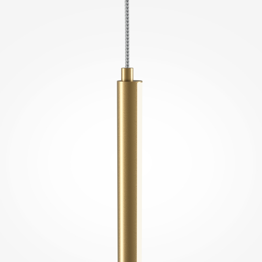 Suspension Halo base en aluminium avec diffuseur en tube vertical au design contemporain par Maytoni