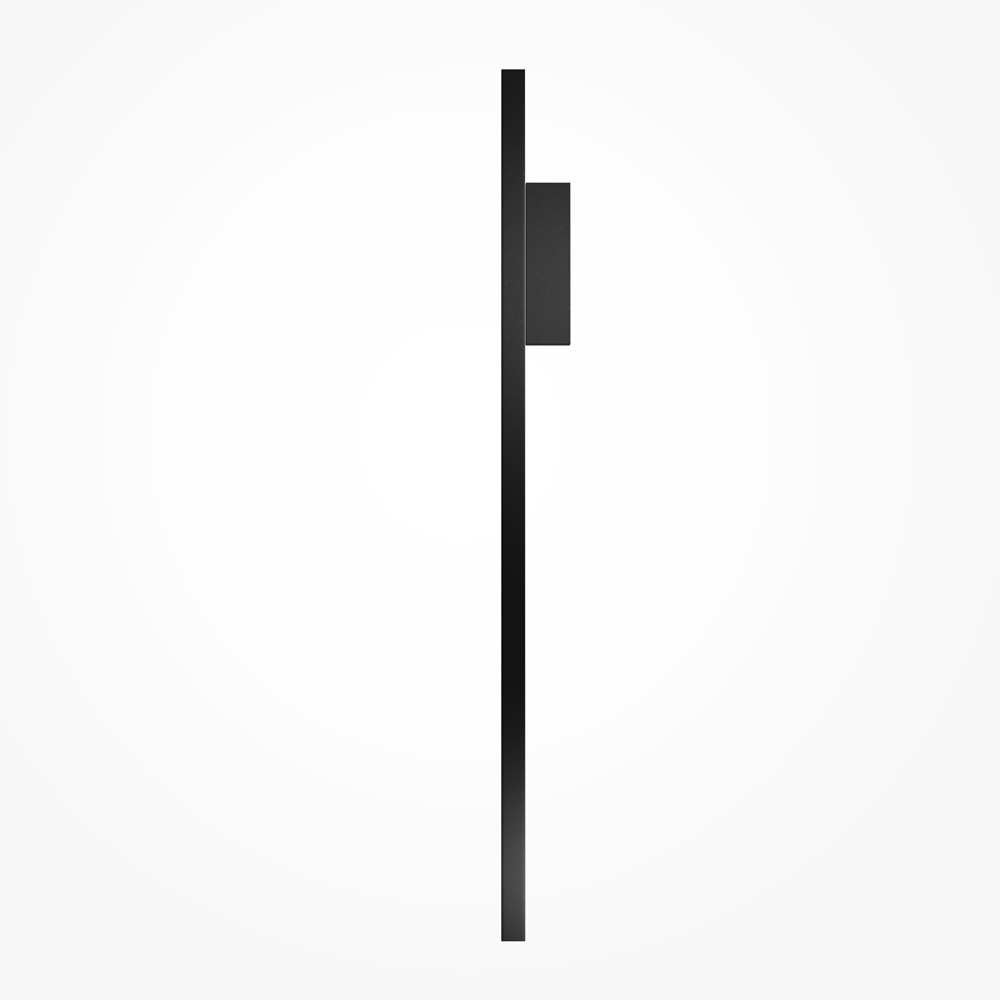 Applique Halo base en aluminium noir de forme rectangulaire Allongée au design contemporain par Maytoni Applique Halo base en aluminium noir de forme rectangulaire Allongée au design contemporain par Maytoni