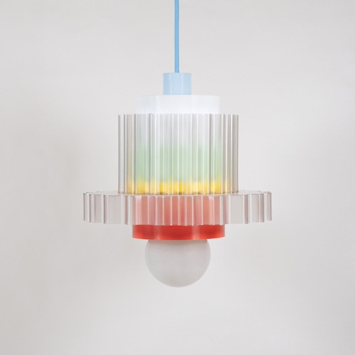 Suspension Gigi XL n°5 en matériaux recyclés par Warren & Laetitia Suspension Gigi XL n°5 en matériaux recyclés par Warren & Laetitia