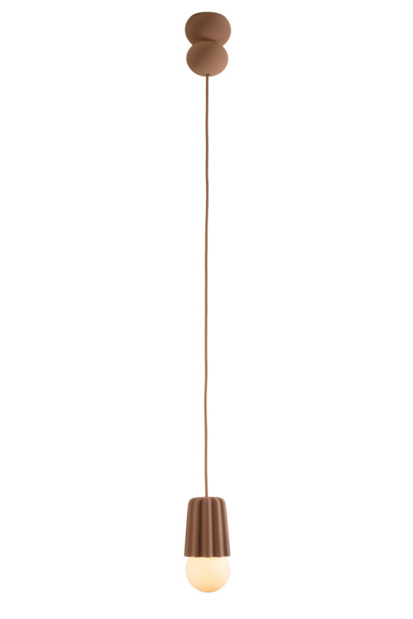 Suspension Stucco n°1 en céramique au design scandinave par Julia Jessen x Schneid Lighting