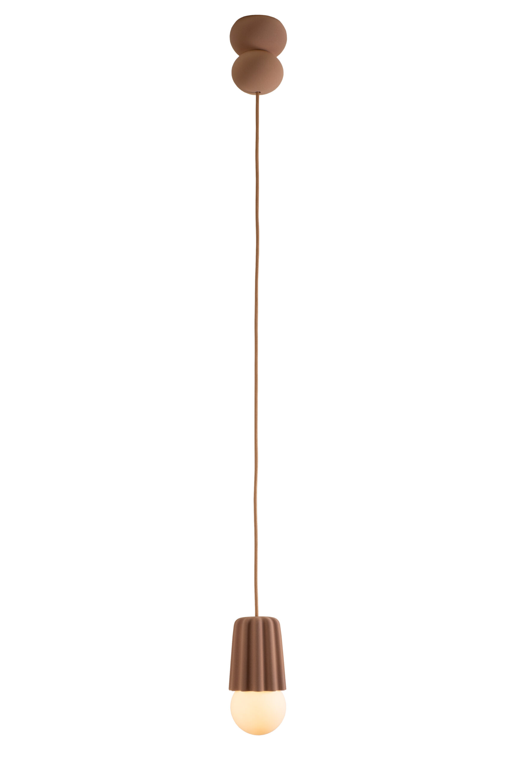 Suspension Stucco n°1 en céramique au design scandinave par Julia Jessen x Schneid Lighting