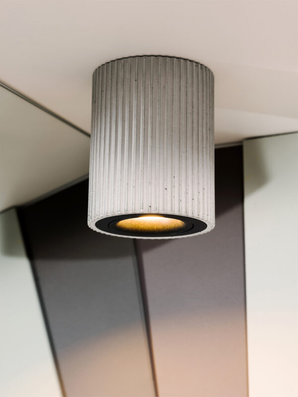 Plafonnier S2 en béton par Stefan Gant x Gant Lights