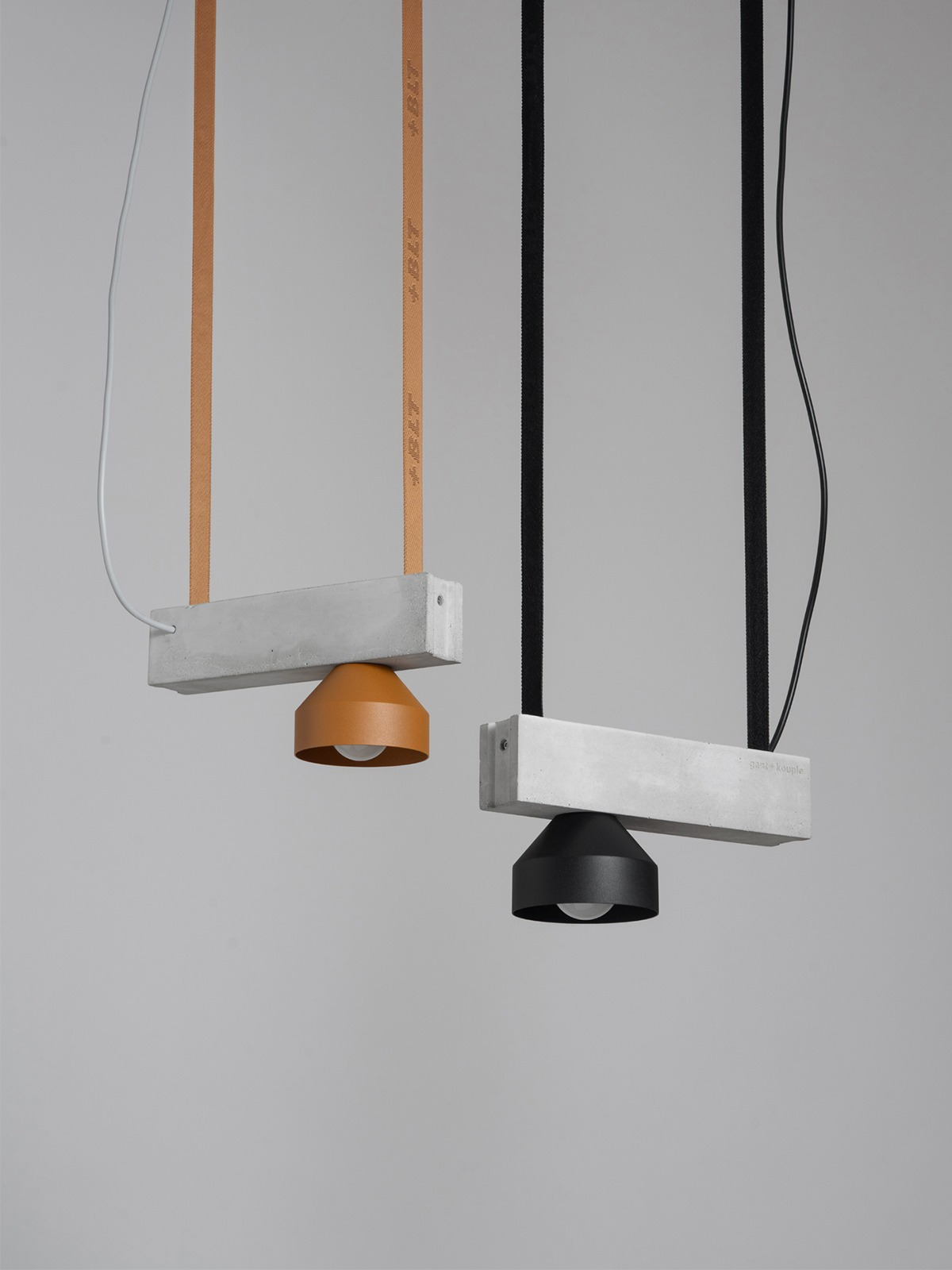 Suspension BLOC en béton par +kouple x Gant Lights