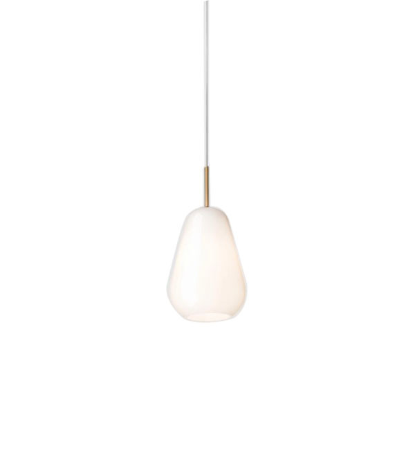 Suspension Anoli 1 Nordic en métal avec abat-jour en verre au design contemporain par Nuura