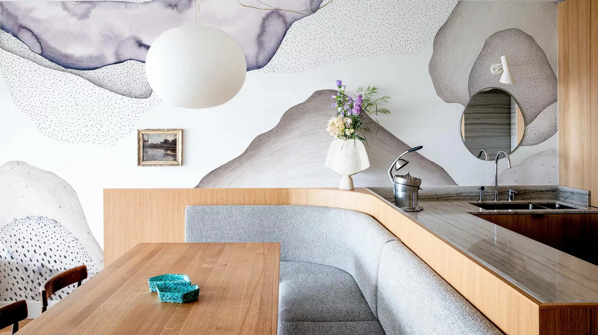 Papier peint design Corps Céleste par Alix Waline x Bien fait Paris