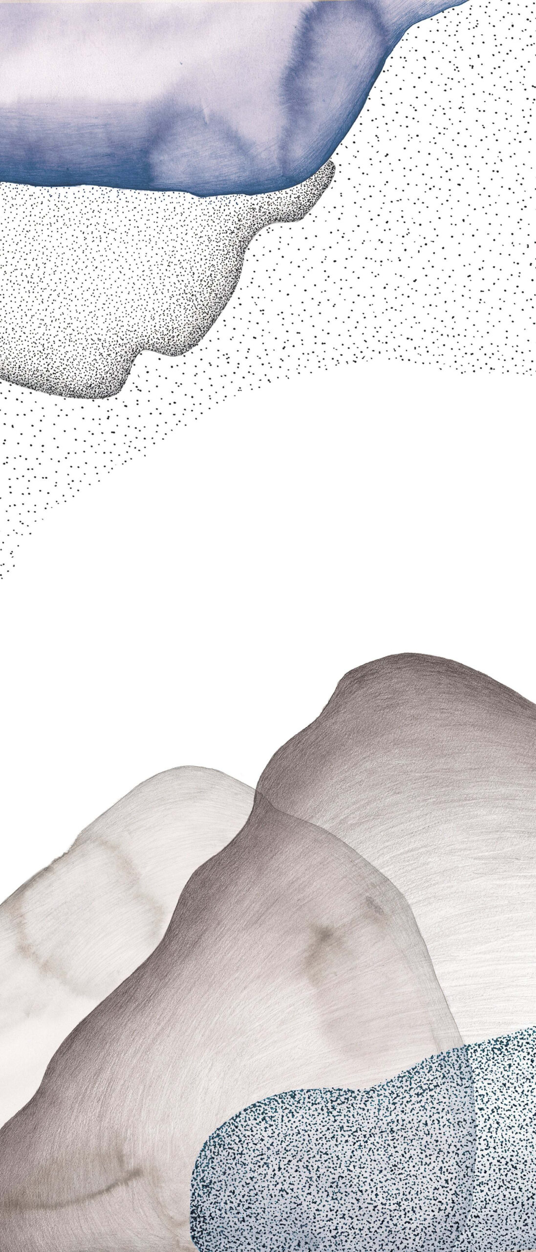 Papier peint design Corps Céleste par Alix Waline x Bien fait Paris