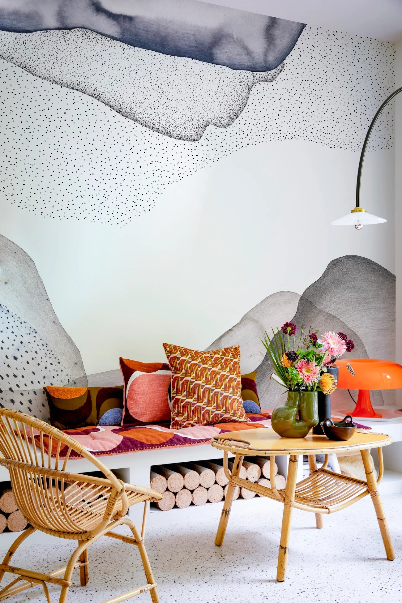Papier peint design Corps Céleste par Alix Waline x Bien fait Paris Papier peint design Corps Céleste par Alix Waline x Bien fait Paris