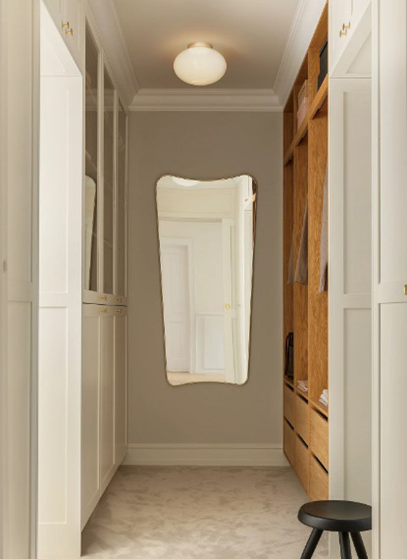 Plafonnier Rizzatto 301 base en métal avec abat-jour en verre Opal  au design contemporain par Paolo Rizzatto x Nuura