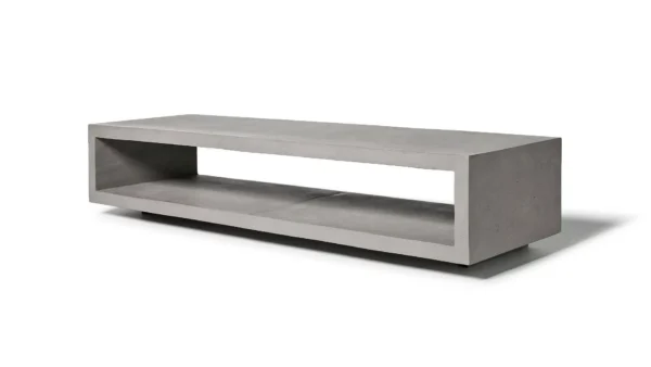 Table de télévision monobloc en béton