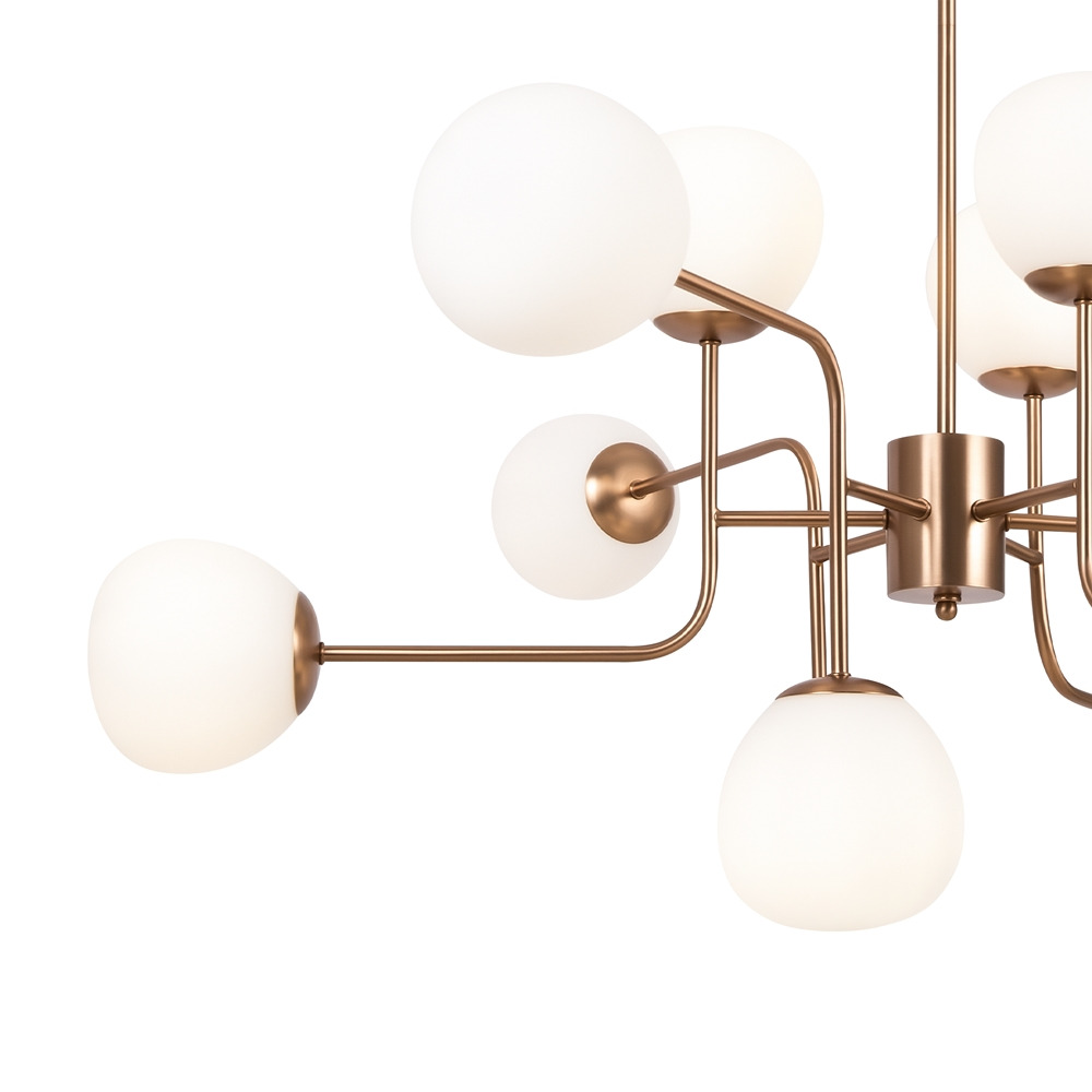 Suspension Erich 12 en métal au design vintage par Maytoni Suspension Erich 12 en métal au design vintage par Maytoni