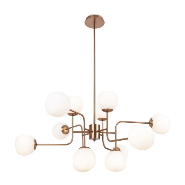 Suspension Erich 12 en métal au design vintage par Maytoni