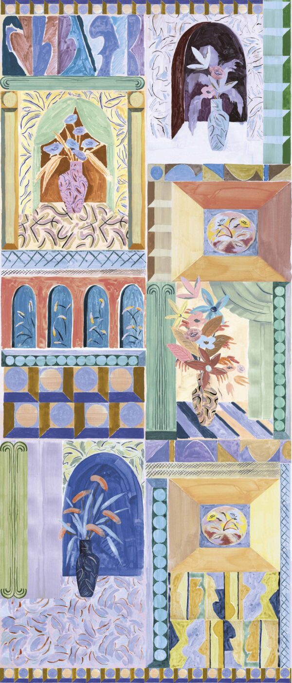 Papier peint design Vanessa par Vanessa Bell x Bien fait Paris