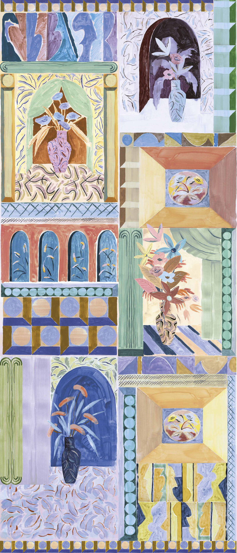 Papier peint design Vanessa par Vanessa Bell x Bien fait Paris