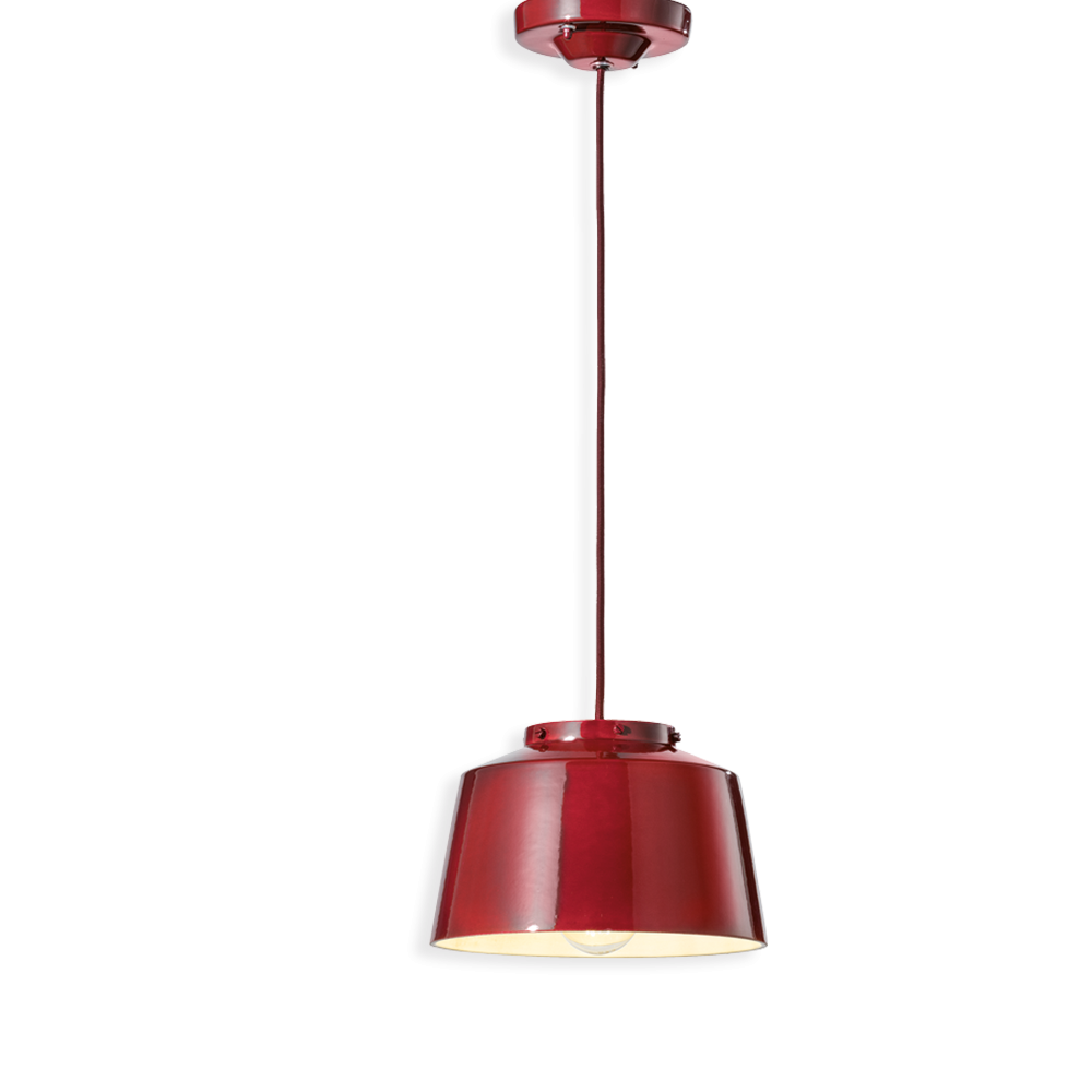 Suspension QUINDIM Decò en céramique Ø23 cm mate et brillante en 3 coloris par Ferroluce