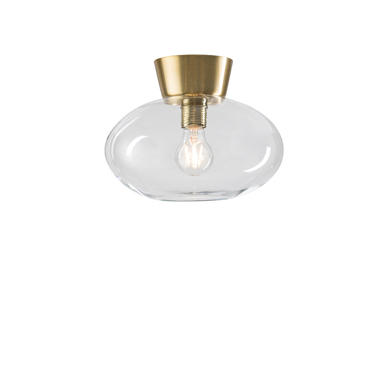 Plafonnier Bullo base en métal et abat-jour en verre au design contemporain par Belid Plafonnier Bullo base en métal et abat-jour en verre au design contemporain par Belid