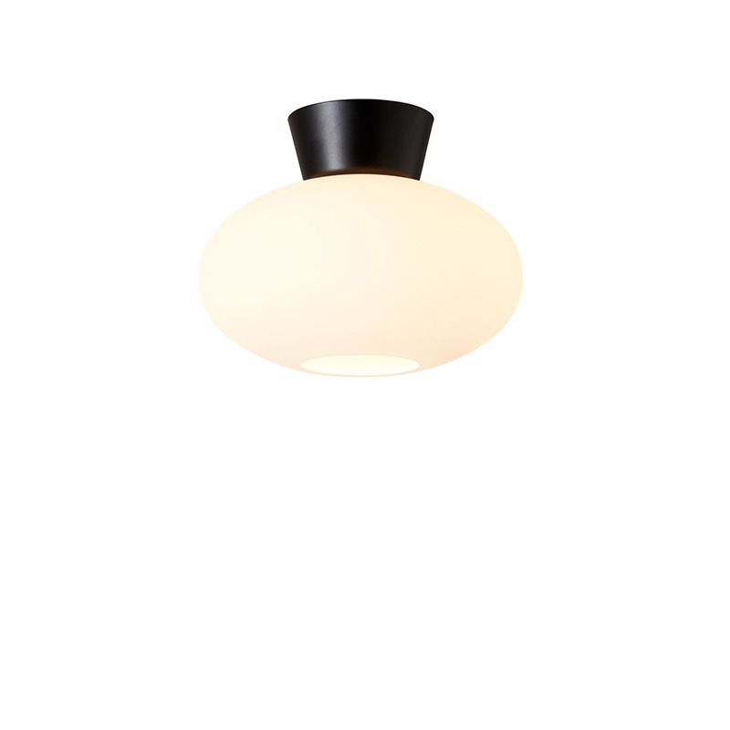 Plafonnier Bullo base en métal et abat-jour en verre au design contemporain par Belid Plafonnier Bullo base en métal et abat-jour en verre au design contemporain par Belid