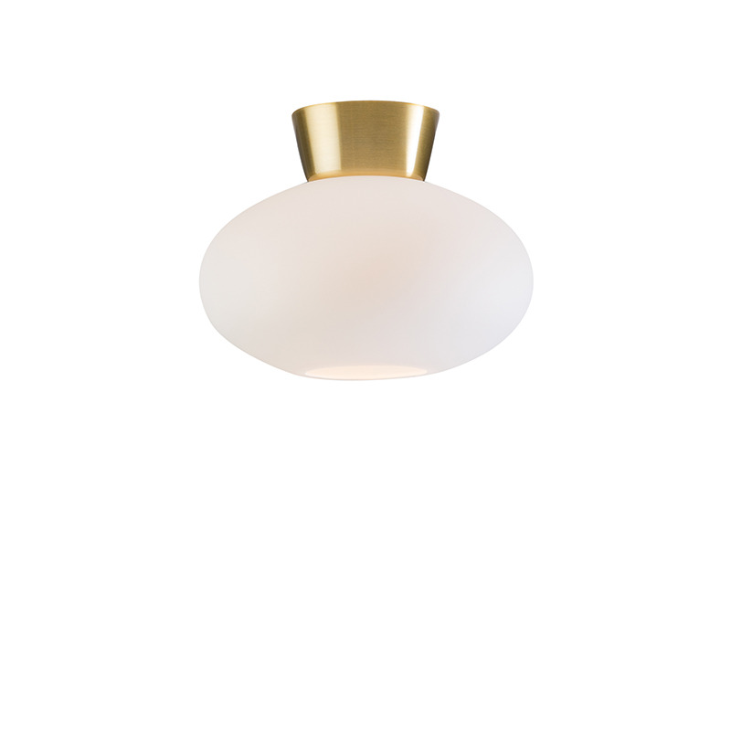 Plafonnier Bullo base en métal et abat-jour en verre au design contemporain par Belid Plafonnier Bullo base en métal et abat-jour en verre au design contemporain par Belid