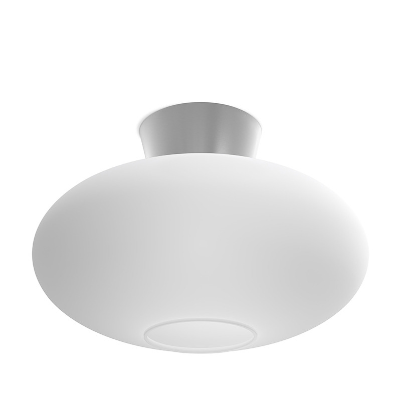 Plafonnier Bullo base en métal et abat-jour en verre au design contemporain par Belid Plafonnier Bullo base en métal et abat-jour en verre au design contemporain par Belid