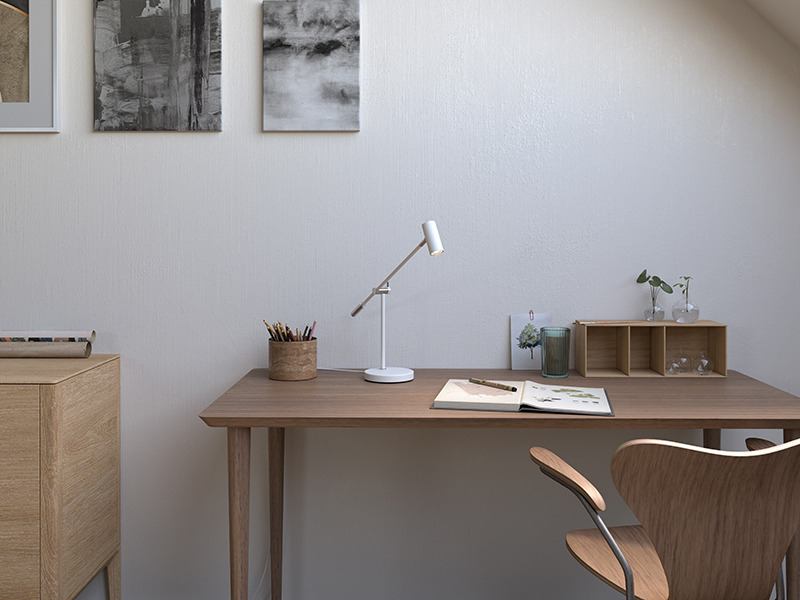Lampe à poser Cato dimmable en métal au design contemporain par Belid