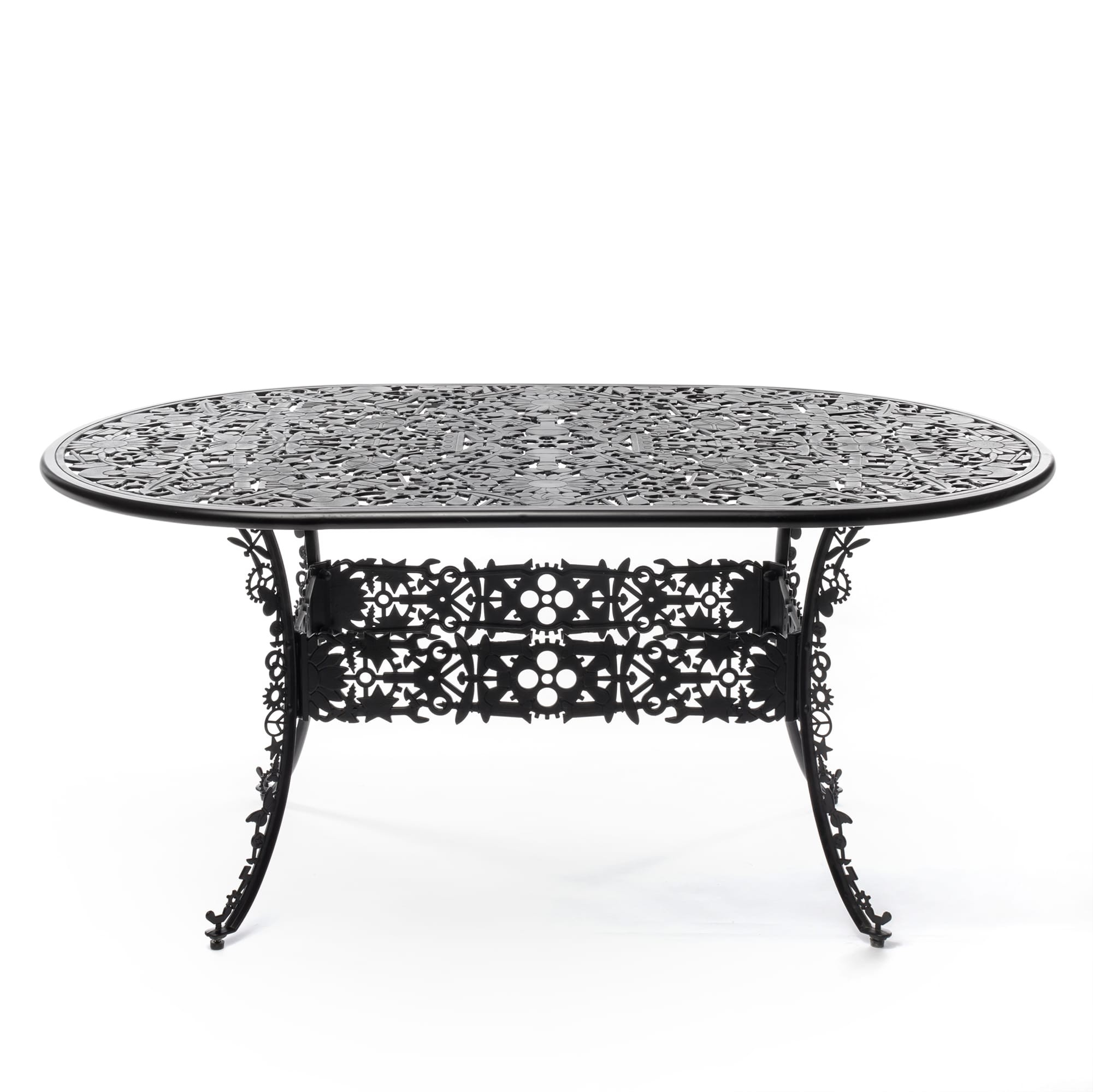Table Industry Oval Garden 152 cm en aluminium par Seletti