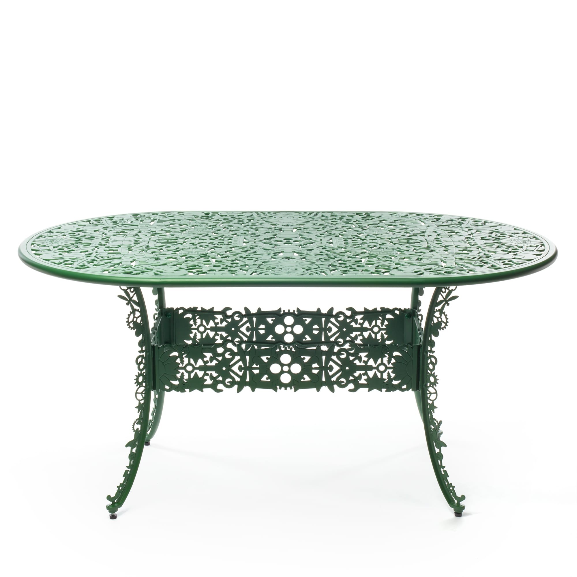 Table Industry Oval Garden 152 cm en aluminium par Seletti Table Industry Oval Garden 152 cm en aluminium par Seletti