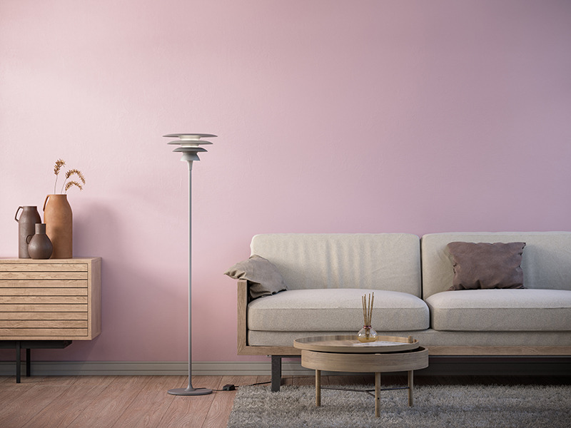 Lampadaire DaVinci avec base en métal au design contemporain par Belid Lampadaire DaVinci avec base en métal au design contemporain par Belid