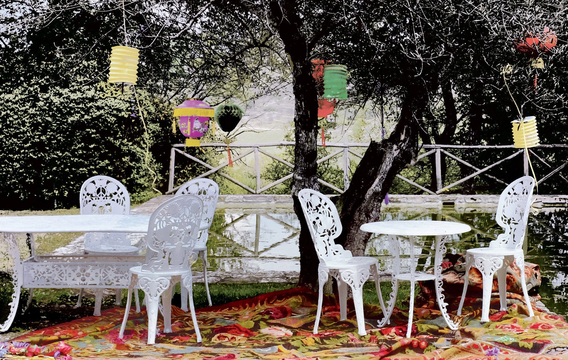 Table Industry Oval Garden 152 cm en aluminium par Seletti Table Industry Oval Garden 152 cm en aluminium par Seletti