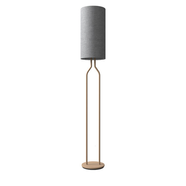 Lampadaire Bottle avec base en métal et abat-jour en textile au design contemporain par Belid