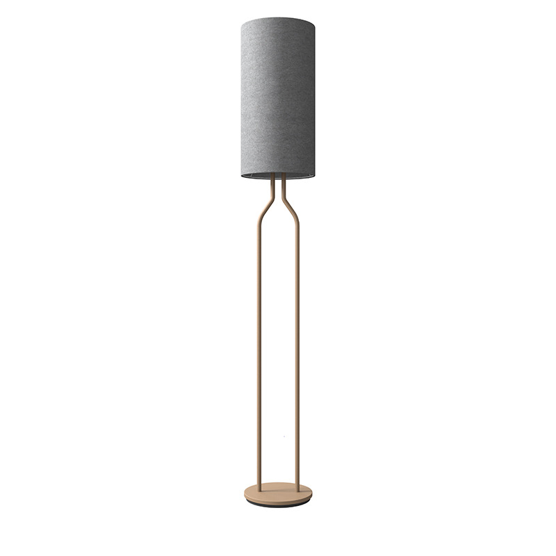 Lampadaire Bottle avec base en métal et abat-jour en textile au design contemporain par Belid