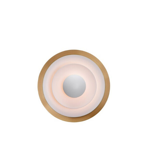 Applique Diablo base en métal en forme circulaire plate au design contemporain par Belid