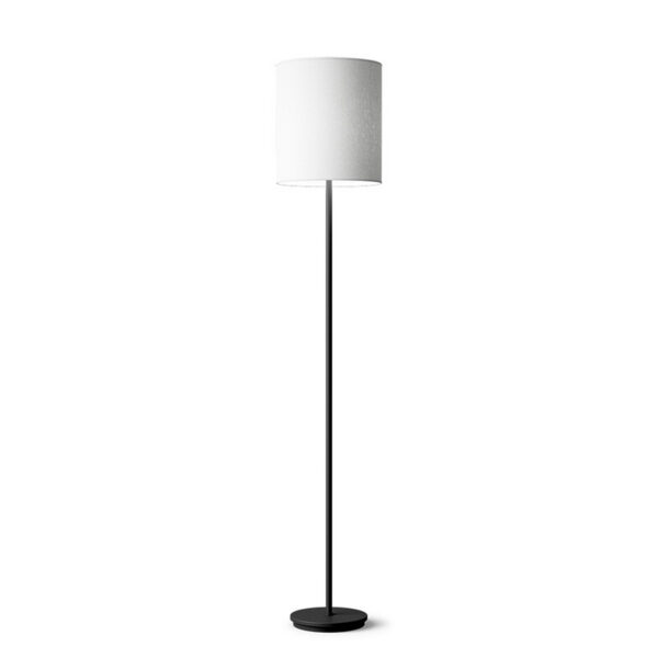 Lampadaire Dual avec base en métal et abat-jour en textile au design contemporain par Belid