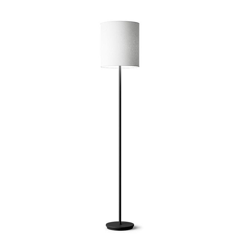 Lampadaire Dual avec base en métal et abat-jour en textile au design contemporain par Belid