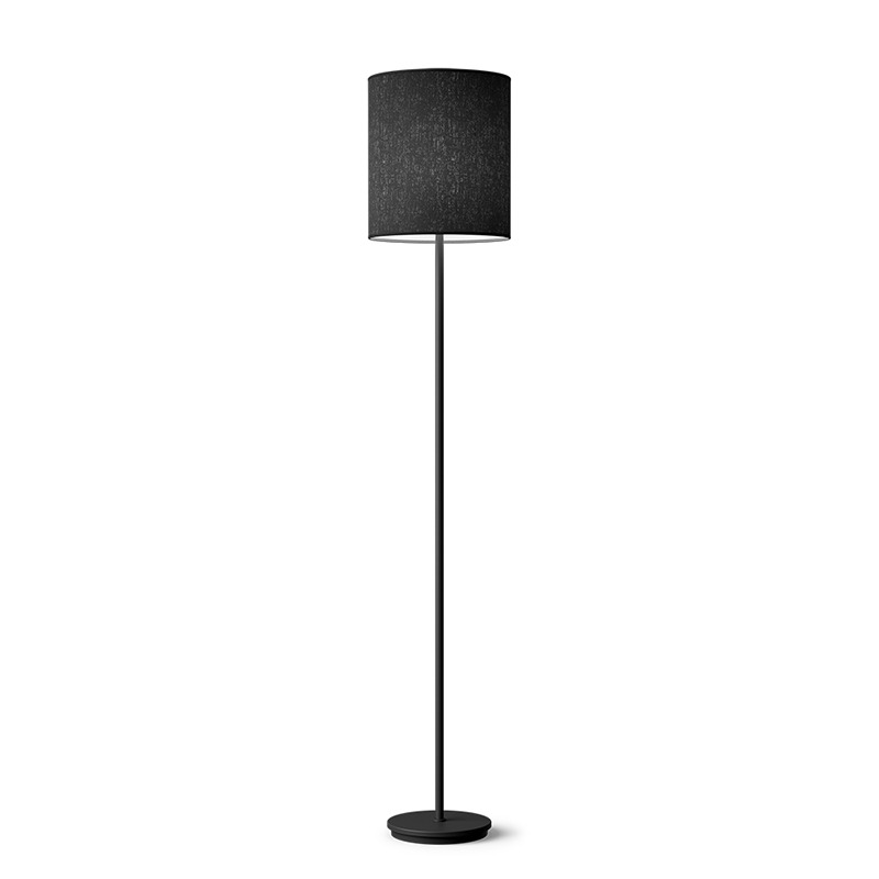 Lampadaire Dual avec base en métal et abat-jour en textile au design contemporain par Belid
