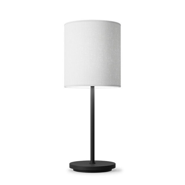 Lampe à poser Dual avec base en métal et abat-jour en textile au design contemporain par Belid