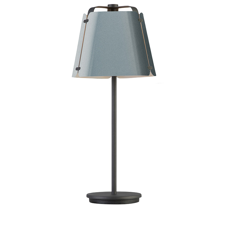 Lampe à poser Fold en métal sous forme de béton au design contemporain par Belid