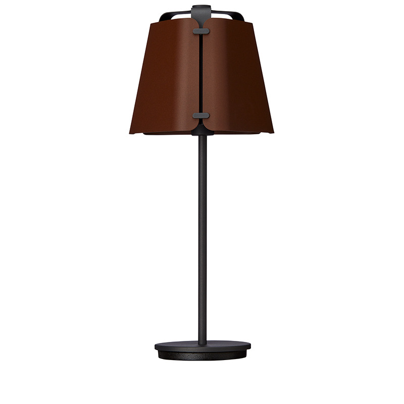 Lampe à poser Fold en métal sous forme de béton au design contemporain par Belid
