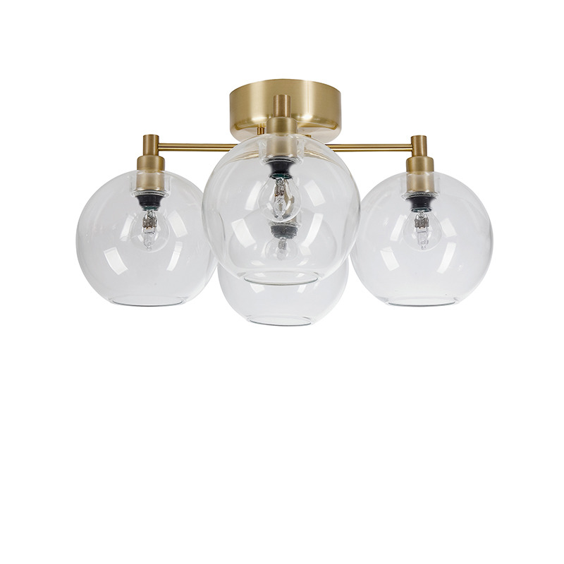 Plafonnier Gloria dimmable avec base en métal et abat-jour en verre au design contemporain par Belid Plafonnier Gloria dimmable avec base en métal et abat-jour en verre au design contemporain par Belid