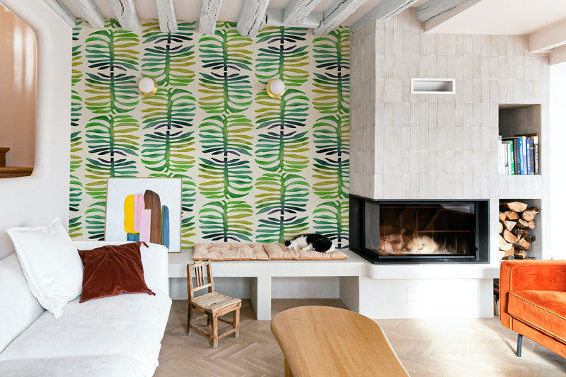 Papier peint design Holiday par Cécile Figuette x Bien fait Paris Papier peint design Holiday par Cécile Figuette x Bien fait Paris