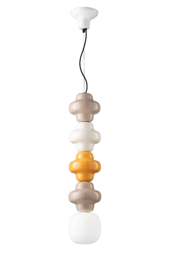 Suspension Copacabana mix en céramique par Ferroluce