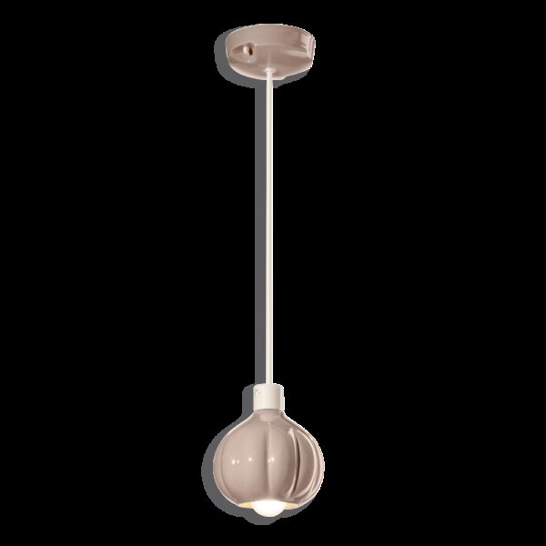 Suspension Afoxé en céramique au design vintage par Ferroluce