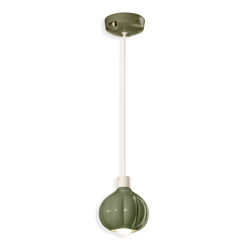 Suspension Afoxé en céramique au design vintage par Ferroluce Suspension Afoxé en céramique au design vintage par Ferroluce