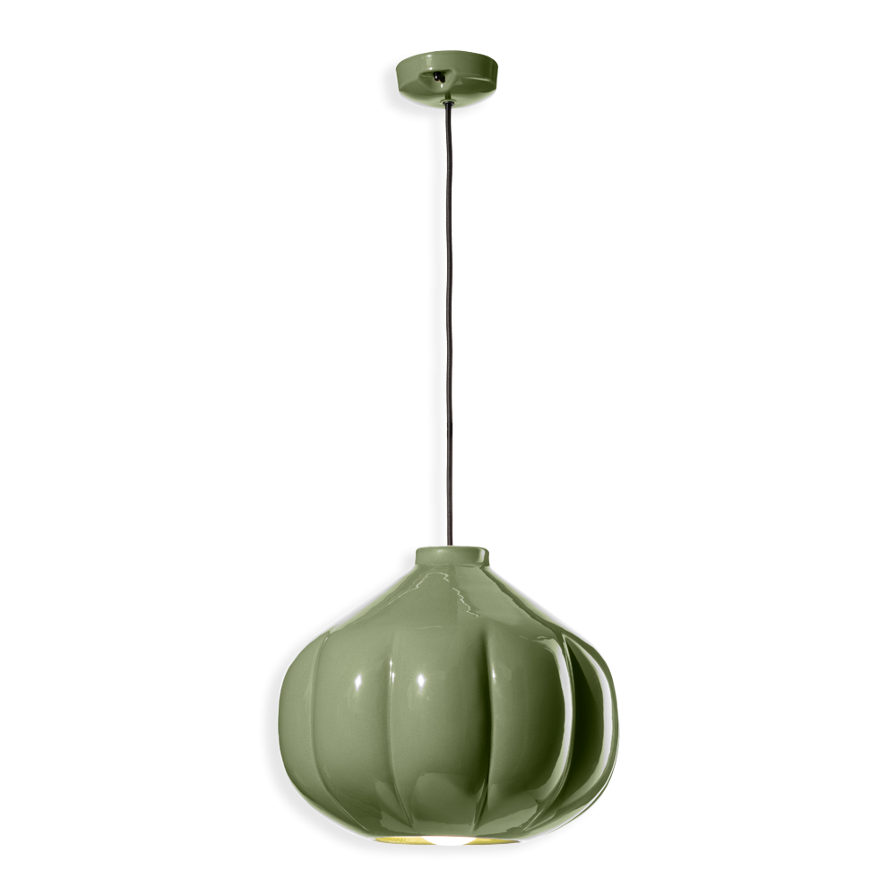 Suspension Afoxé en céramique au design vintage par Ferroluce Suspension Afoxé en céramique au design vintage par Ferroluce
