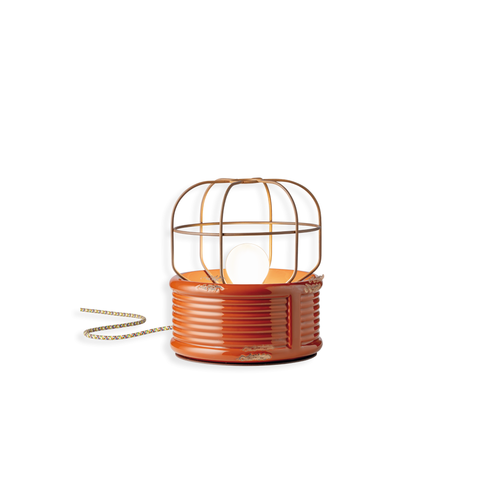 Lampe à poser C2345 en céramique au design vintage par Ferroluce