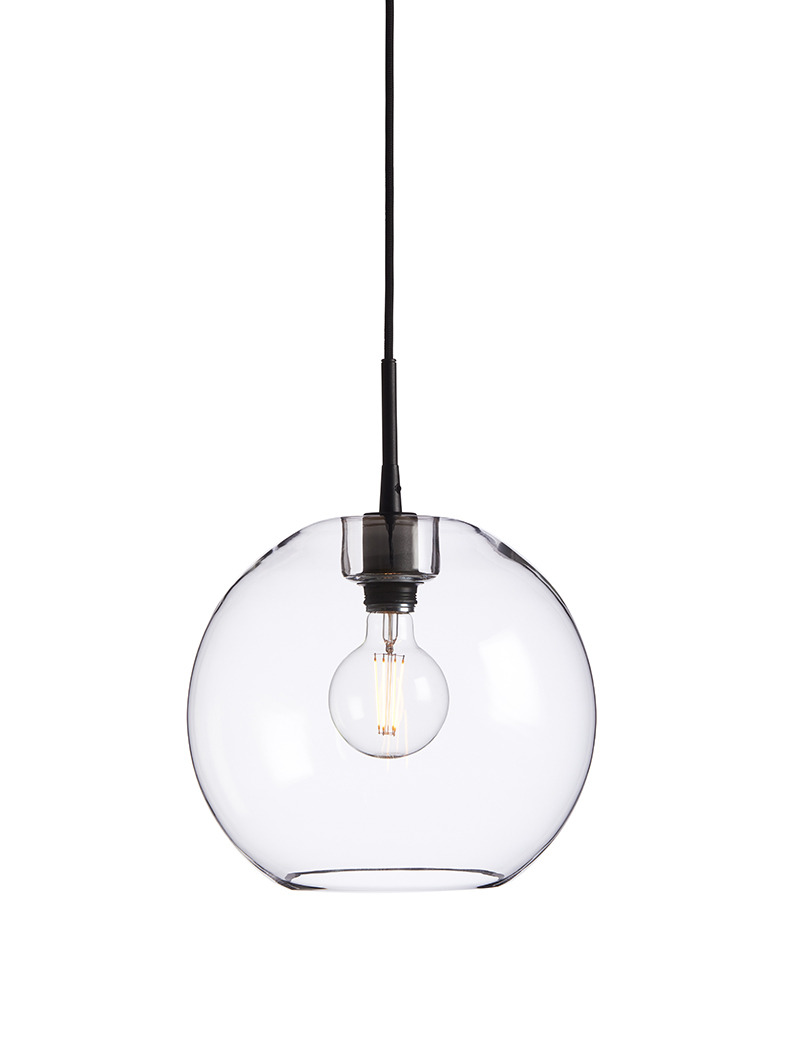 Suspension Gloria dimmable avec base en métal et abat-jour en verre au design contemporain par Belid Suspension Gloria dimmable avec base en métal et abat-jour en verre au design contemporain par Belid