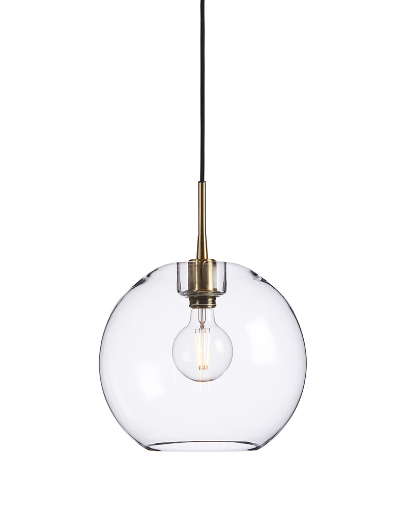Suspension Gloria dimmable avec base en métal et abat-jour en verre au design contemporain par Belid Suspension Gloria dimmable avec base en métal et abat-jour en verre au design contemporain par Belid