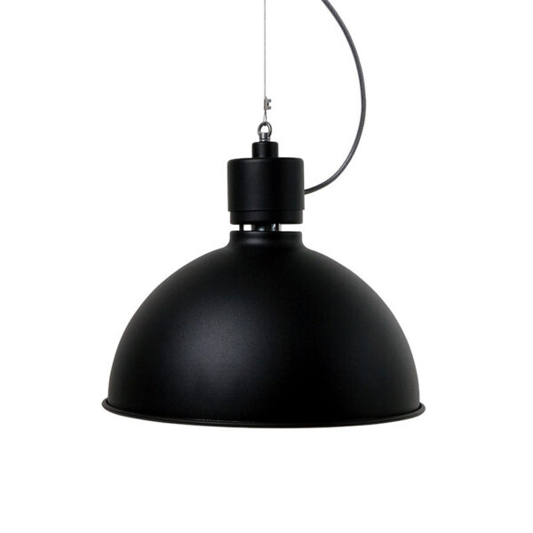 Suspension Industriel Magnum dimmable en métal noir au design contemporain par Belid
