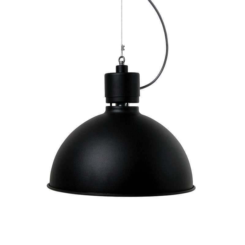 Suspension Industriel Magnum dimmable en métal noir au design contemporain par Belid